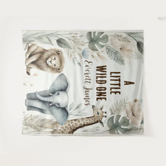 小さな野生の人 タペストリー (正面(横))