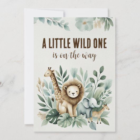 小さな野生の人 招待状 (正面)