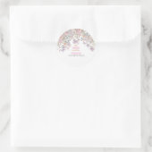 小さな野生の花が開花の赤ちゃんシャワー中 ラウンドシール (バッグ)