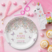 小さな野生の花が開花の赤ちゃんシャワー#2 ペーパープレート (パーティー)