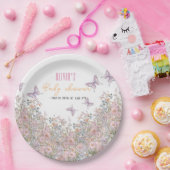 小さな野生の花が開花の赤ちゃんシャワー#4 ペーパープレート (パーティー)