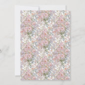 小さな野生の花が開花の赤ちゃんシャワー#7 招待状 (裏面)