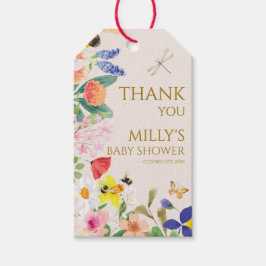 小さな野生の花のママへ蜂の赤ちゃんシャワー ギフトタグ