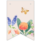 小さな野生の花のママへ蜂の赤ちゃんシャワー バンティングフラッグ (第2の旗)