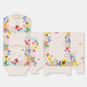 小さな野生の花のママへ蜂の赤ちゃんシャワー フェイバーボックス (見開き)