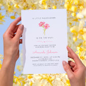 小さな野生の花の赤ちゃんが咲く ベイビーシャワー Inv 招待状