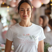 小さな野生の花の赤ちゃん女の子シャワーの叔母 Tシャツ