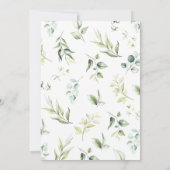 小さな野生の赤ちゃんがやってくる！ベイビーシャワー 招待状 (裏面)