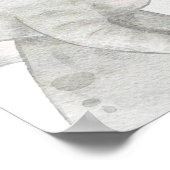 小さな野生の1つのジャングルの女の子の赤ちゃんシャワーへようこそ ポスター (角)