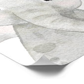 小さな野生の1つのジャングルの女の子の赤ちゃんシャワーへようこそ ポスター (角)