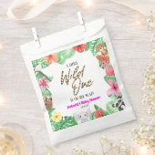 小さな野生の1つの熱帯性動物の赤ちゃんシャワー フェイバーバッグ (クリップ留めされた状態)