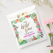 小さな野生の1つの熱帯性動物の赤ちゃんシャワー