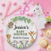 小さな野生の1つの赤ちゃんシャワー ペーパープレート (パーティー)