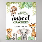 小さな野生の1つの赤ちゃんシャワー ポスター (正面)