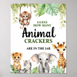 小さな野生の1つの赤ちゃんシャワー ポスター