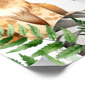 小さな野生の1つの赤ちゃんシャワー ポスター (角)