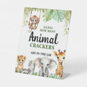 小さな野生の1つの赤ちゃんシャワー 台座サイン (正面)