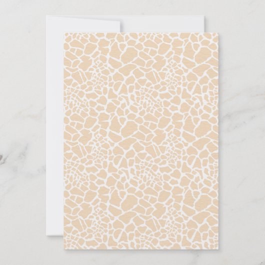 小さな野生の1つの赤ちゃんシャワー 招待状 (裏面)