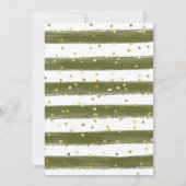 小さな野生の1つ、冬の動物の赤ちゃんシャワー 招待状 (裏面)