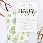 小さな野生の1サファリの赤ちゃんシャワーの招待状 招待状