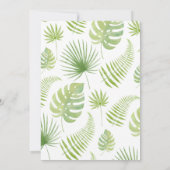 小さな野生の1サファリの赤ちゃんシャワーの招待状 招待状 (裏面)