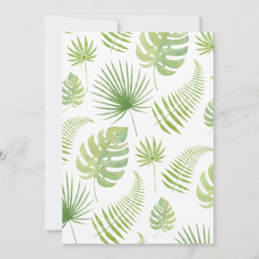 小さな野生の1サファリの赤ちゃんシャワーの招待状 招待状 (裏面)