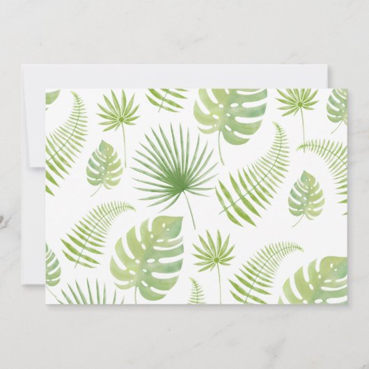 小さな野生の1サファリの赤ん坊のシャワー写真 招待状 (裏面)