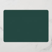 小さな野生の1ヶ所の森林の赤ちゃんシャワー 箔招待状 (裏面)