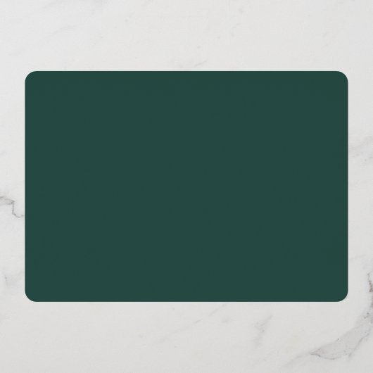 小さな野生の1ヶ所の森林の赤ちゃんシャワー 箔招待状 (裏面)