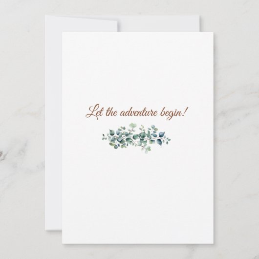 小さな野生の1動物少年の女の子の赤ちゃんシャワー 招待状 (裏面)