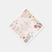 小さな野花が一かわいらし歳になる スタンダードカクテルナプキン (角)