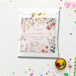 小さな野花が一かわいらし歳になる フェイバーバッグ