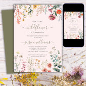 小さな野花が一かわいらし歳になる 招待状