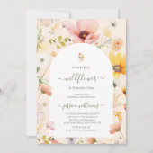 小さな野花が一かわいらし歳になる 招待状 (正面)