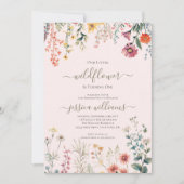 小さな野花が一かわいらし歳になる 招待状 (正面)