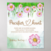 小さな野花が赤ちゃんシャワーの途中にある ポスター (正面)