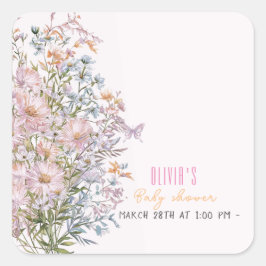 小さな野花が開花#3 スクエアシール