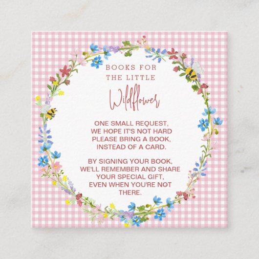 小さな野花のための本 – エンクロージャカード エンクロージャーカード (正面)