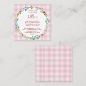 小さな野花のための本 – エンクロージャカード エンクロージャーカード (正面/裏面)