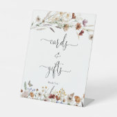 小さな野花のカードとギフトサイン 台座サイン (正面)