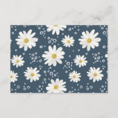小さな野花のデイジーの赤ちゃんシャワーカード エンクロージャーカード (裏面)