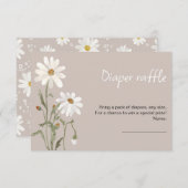 小さな野花のデイジーの赤ちゃんシャワーカード エンクロージャーカード (正面/裏面)