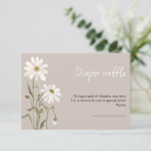 小さな野花のデイジーの赤ちゃんシャワーカード エンクロージャーカード (スタンド正面)