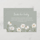 小さな野花のデイジーの赤ちゃんシャワーカード エンクロージャーカード (正面/裏面)