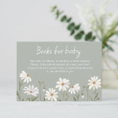 小さな野花のデイジーの赤ちゃんシャワーカード エンクロージャーカード (スタンド正面)