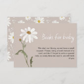 小さな野花のデイジーの赤ちゃんシャワーカード エンクロージャーカード (正面/裏面)