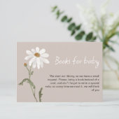 小さな野花のデイジーの赤ちゃんシャワーカード エンクロージャーカード (スタンド正面)
