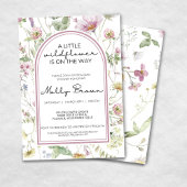小さな野花のフローラの赤ちゃんシャワー招待状 招待状