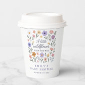 小さな野花のフローラ女の子の赤ちゃんシャワー 紙コップ (正面)