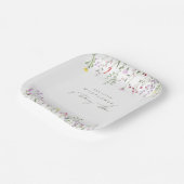 小さな野花の女の子のフローラ誕生日パーティー ペーパープレート (傾斜あり)